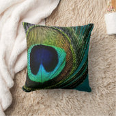 Bohoのシックな孔雀の羽の写真撮影のモダンの写真 クッション (ブランケット)