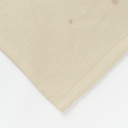 Bohoのスタイルのオオカミのハローのポートレート フリースブランケット (角)