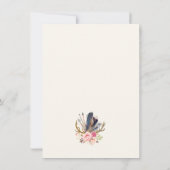 Bohoのスタイルのデザインのカスタマイズ可能なサンキューカード カード (裏面)