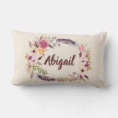 Bohoのパーソナライズな花の一流の装飾用クッション ランバークッション (裏面)