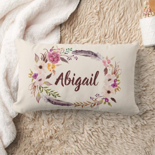 Bohoのパーソナライズな花の一流の装飾用クッション ランバークッション (ブランケット)