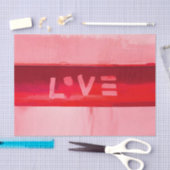 Bohoのヒッピーのシックで赤い愛 薄葉紙 (クラフト)