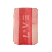 Bohoのヒッピーのシックな生きている珊瑚愛 バスマット (正面縦)