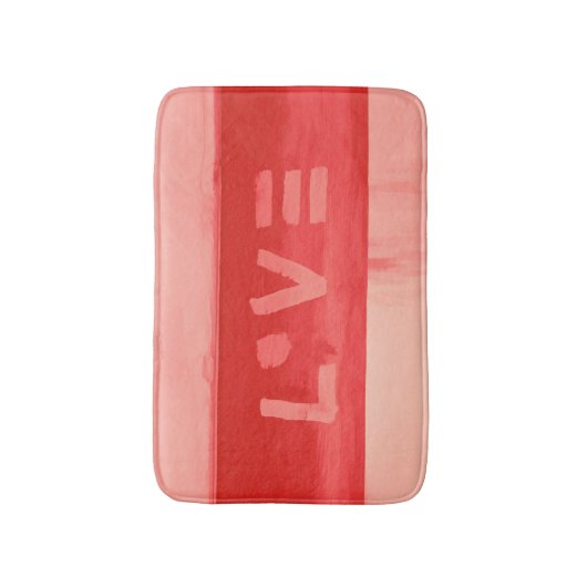 Bohoのヒッピーのシックな生きている珊瑚愛 バスマット (正面縦)