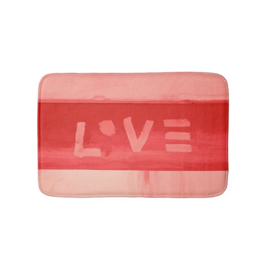 Bohoのヒッピーのシックな生きている珊瑚愛 バスマット (正面)
