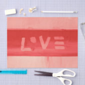 Bohoのヒッピーのシックな生きている珊瑚愛 薄葉紙 (クラフト)