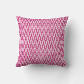 Bohoのピンクのレトロの織り方パターン クッション (裏面)