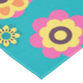 Bohoのファンキーで粋なレトロの抽象芸術パターン テーブルクロス (アングル)