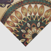 Bohoのファンキーで粋なレトロの抽象芸術パターン 薄葉紙 (詳細)