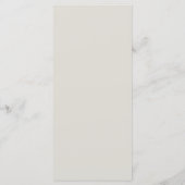 Bohoのフラットメ結婚ニュー。 メニュー (裏面)