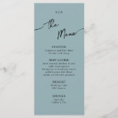 Bohoのフラットメ結婚ニュー。 メニュー (正面)