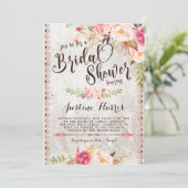 Bohoのブライダルシャワーの招待状 招待状 (スタンド正面)