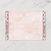 Bohoのベビーのエンクロージャカードのための夢のキャッチャーの本 エンクロージャーカード (裏面)