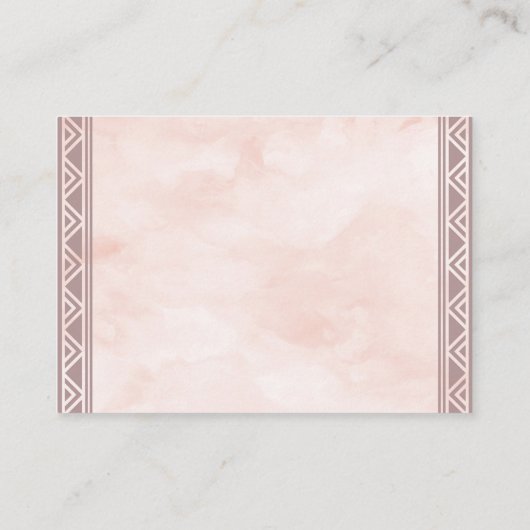 Bohoのベビーのエンクロージャカードのための夢のキャッチャーの本 エンクロージャーカード (裏面)