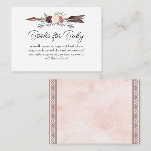 Bohoのベビーのエンクロージャカードのための夢のキャッチャーの本 エンクロージャーカード (正面/裏面)