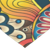 Bohoのボヘミアのレトロのカラフルなパターン テーブルクロス (アングル)