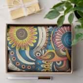 Bohoのボヘミアのレトロのカラフルなパターン 薄葉紙 (ギフト)