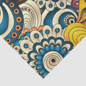 Bohoのボヘミアのレトロのカラフルなパターン 薄葉紙 (詳細)