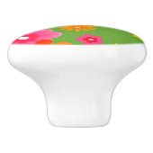 Bohoのボヘミアのレトロのカラフルな花の花 セラミックノブ (側面)