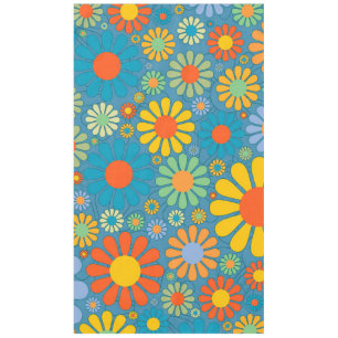 Bohoのボヘミアのレトロのカラフルな花の花 テーブルクロス