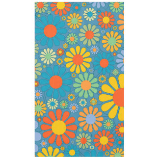 Bohoのボヘミアのレトロのカラフルな花の花 テーブルクロス