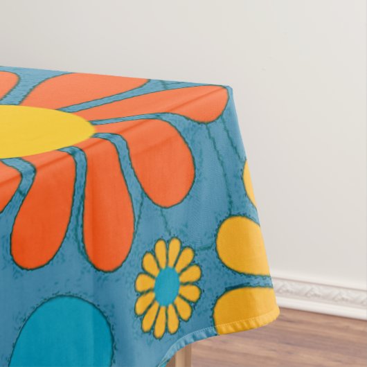 Bohoのボヘミアのレトロのカラフルな花の花 テーブルクロス (インサイチュ)