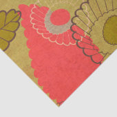 Bohoのボヘミアのレトロのカラフルな花の花 薄葉紙 (詳細)