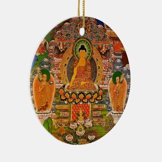 Bohoのボヘミア人を賛美する仏の仏教の仏教 セラミックオーナメント (右)