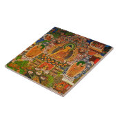 Bohoのボヘミア人を賛美する仏の仏教の仏教 タイル (側面)