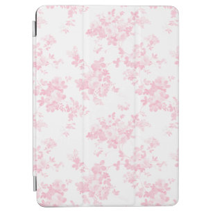 Bohoのヴィンテージのパステル調ピンクのエレガントでシックな花柄 iPad Air カバー