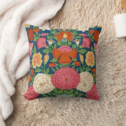 Bohoのヴィンテージの花柄の枕 クッション (ブランケット)