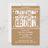 Bohoの卒業のパーティの招待状 招待状 (正面)