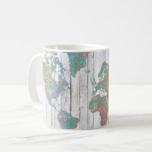 Bohoの地図II コーヒーマグカップ