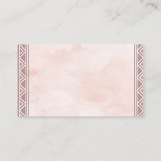 Bohoの夢のキャッチャーのおむつのラッフルのエンクロージャカード エンクロージャーカード (裏面)