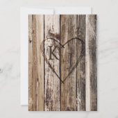 Bohoの木製のヒマワリの(雄ジカの)枝角の素朴なブライダルシャワー 招待状 (裏面)