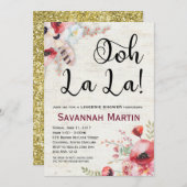 Bohoの樺の木のランジェリーのシャワーの招待状5x7 招待状 (正面/裏面)
