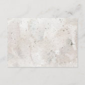 bohoの水彩画の花のシャワーのおむつの思考 エンクロージャーカード (裏面)