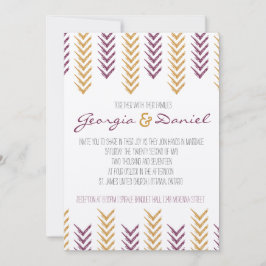 Bohoの矢じりの結婚式招待状 招待状