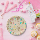 Bohoの種族のシックな夢のキャッチャーの紙皿 ペーパープレート (パーティー)