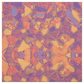 Bohoの種族のヒッピーの紫色のオレンジ黄色 ファブリック (見本)