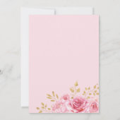 Bohoの種族のピンクのバラのDreamcatcherのスランバー・パーティー 招待状 (裏面)