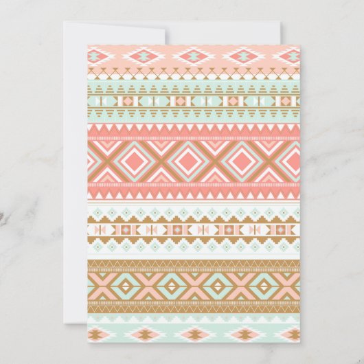 Bohoの種族の野生の1つの女の子の第1誕生日の招待状 招待状 (裏面)