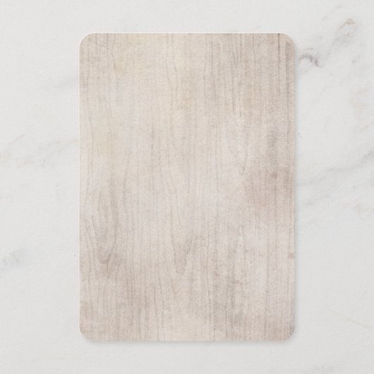 Bohoの素朴な花の情報カード エンクロージャーカード (裏面)