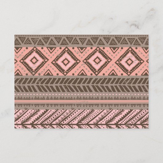 Bohoの素朴な花の羽のベビーの図書館の挿入物 エンクロージャーカード (裏面)