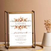 Bohoの素朴女子結婚バスルーム用バスケットポスター ポスター