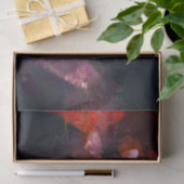 Bohoの紫色のオレンジファンキーでカラフルなヒッピーの虎猫猫 薄葉紙 (ギフト)