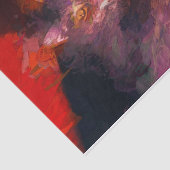 Bohoの紫色のオレンジファンキーでカラフルなヒッピーの虎猫猫 薄葉紙 (詳細)