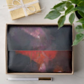 Bohoの紫色のオレンジファンキーでカラフルなヒッピーの虎猫猫 薄葉紙 (ギフト)