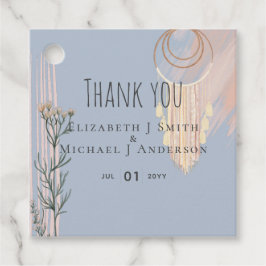 BOHOの結婚ほこりっぽいブルーピーチドリーム捕手 フェイバータグ