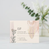 BOHOの結婚ほこりっぽいブルーピーチドリーム捕手 ポストカード (スタンド正面)